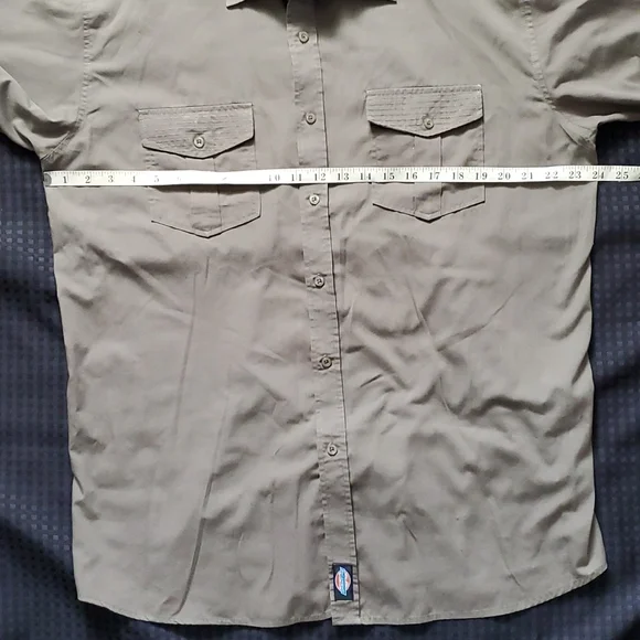 Blac Lacquer, green, work shirt, button down, collared, size 2X, with pockets - Picture 8 of 11